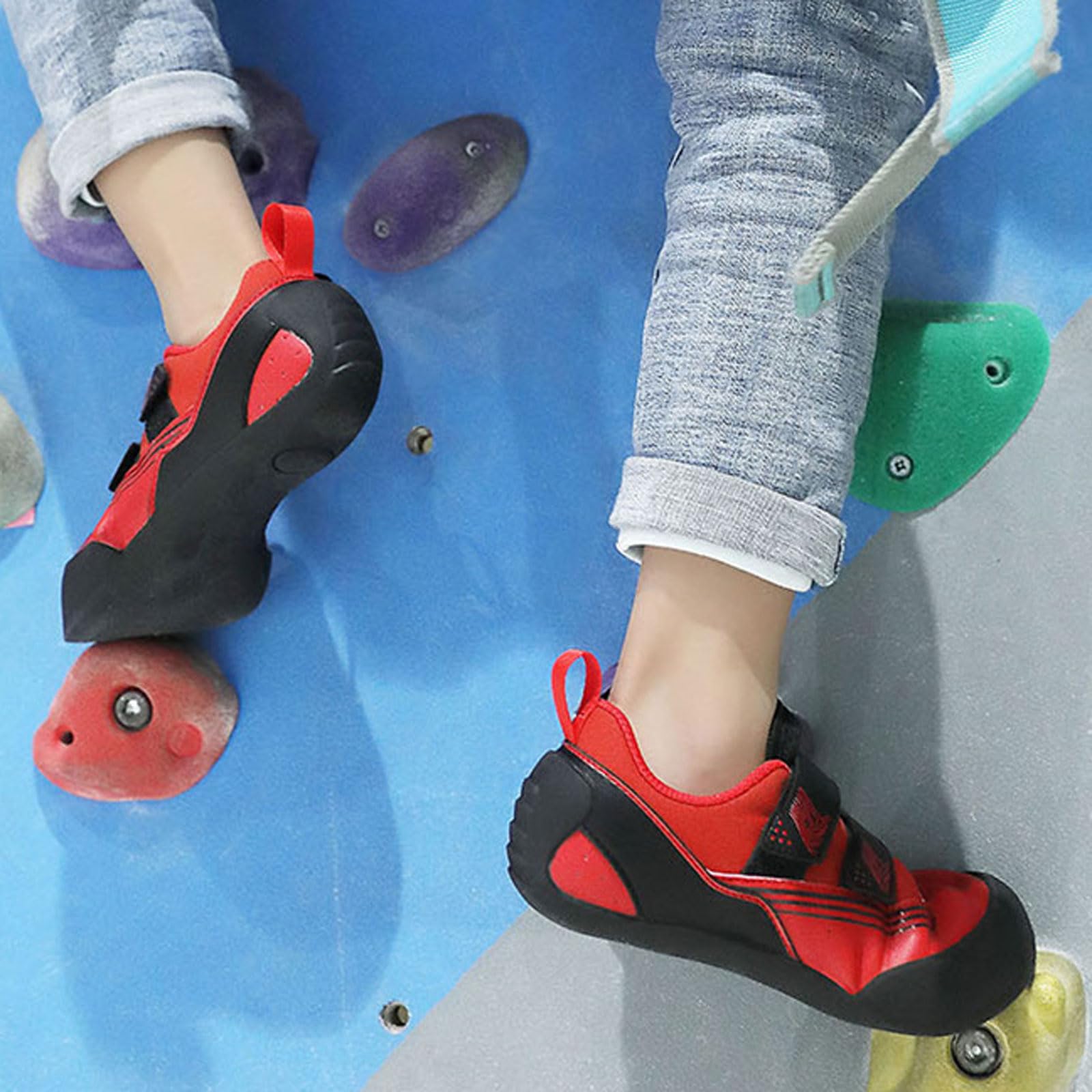 Zapatos de Entrenamiento de Escalada,Pies de Gato para Interior,Zapatos de Escalada para Principiantes,Antideslizante,Agarre Fuerte,Apto para Principiantes en Escalada Indoor.