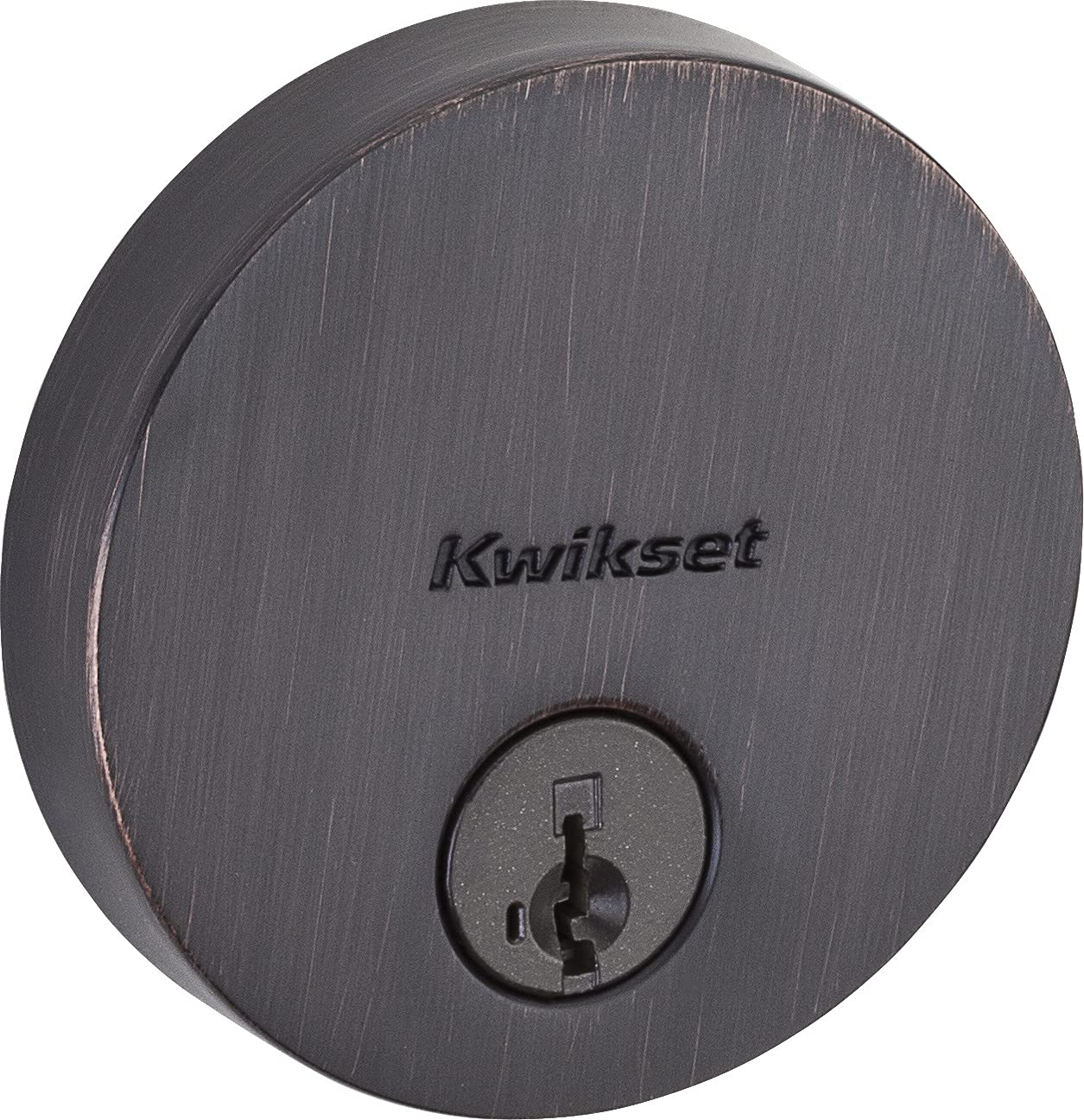 Uptown Deadbolt Lock Single Cylinder, Secure Keyed Protection for Exterior Entry Doors, With SmartKey Re-Key Security Technology and Microban Protection, Venetian Bronze