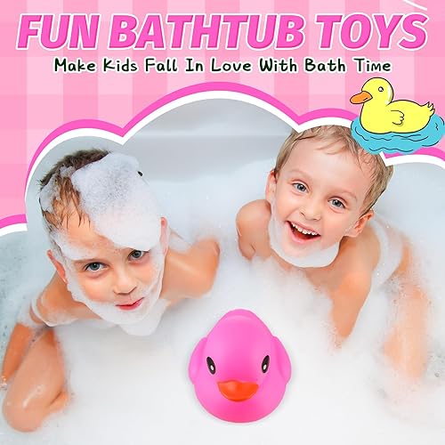 Miniatura 4 de Honoson Pato gigante de goma con purpurina de 6.89 pulgadas, pato de goma grande con purpurina, juguete de baño de pato grande y brillante con
