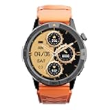 AGM Flagship Rugged Smartwatch for Men Women: Offline Maps, 5 ATM Rated, AMOLED Gorilla Glass Display, Bluetooth Calling, Health/Workout Tracking, GPS/Gyroscope, 2 Bands Included