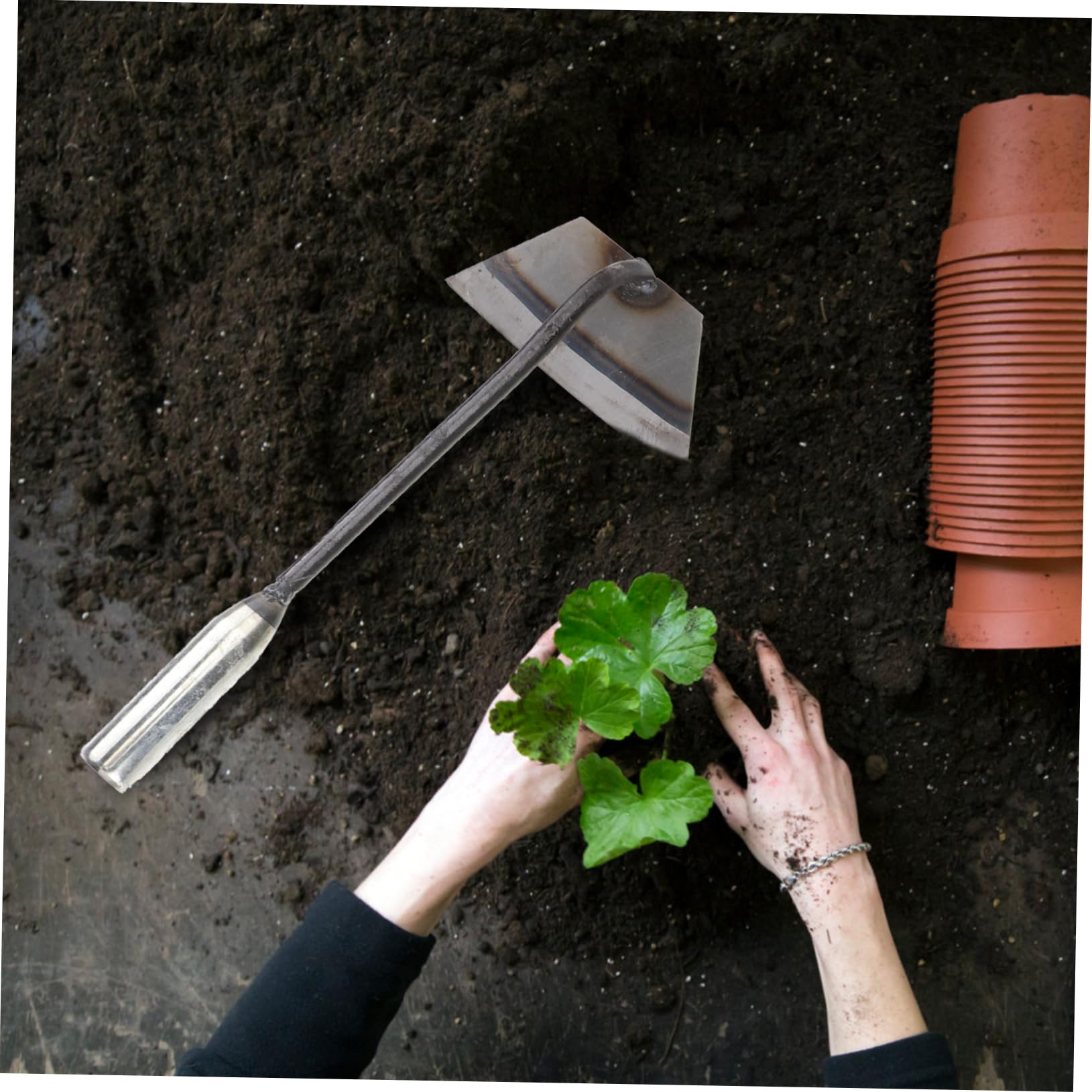 BESPORTBLE 4piezas Herramientas De Deshierbe Azadas De Mano Portátiles Para Jardín Azadas De Jardinería Multiusos Para Deshierbe Jardín Para