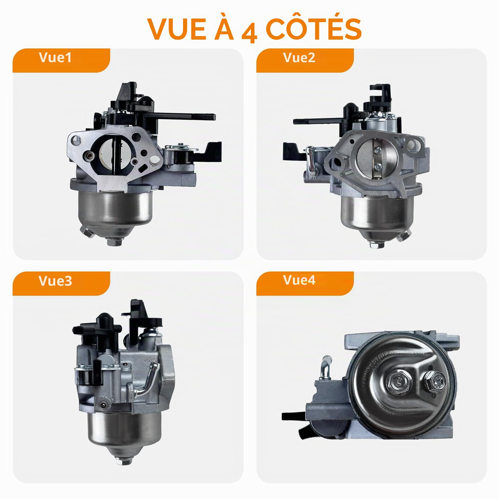 YAMAKATO HUAYI GX390 Carburateur 16100-ZF6-V01 pour moteurs Honda GX340 | pour moteurs Honda et Clone GX 390 GX340 Nettoyeur Haute Pression Huayi P27 Carbu avec Joint