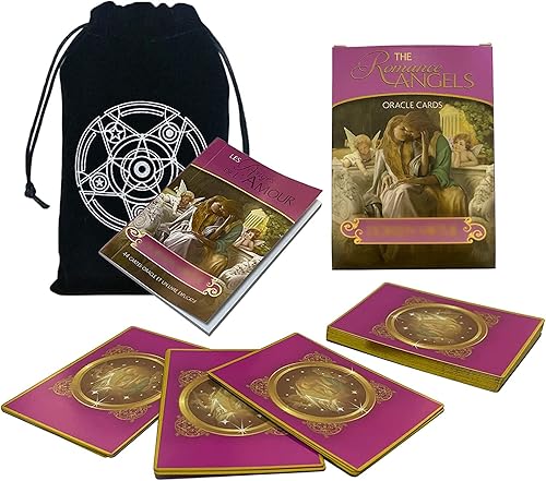 Las cartas de tarot de los ángeles románticos, tarjetas de adivinación para el amor romántico, ángeles responde tarjetas de oráculo a mazo de 44