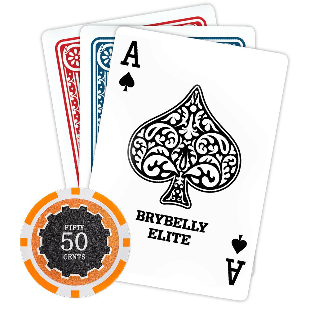 Brybelly Eclipse - Lote de 50 fichas de póker de cerámica de 14 gramos, Naranja ($0.50 Orange)