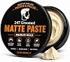 Matte Hair Paste for Men | Strong Hold, Natural Matte Finish | 3.5 Oz (100 ml) | Thickening & Texturizing Styling Paste | Adds Volume | Non-Greasy, Beeswax Based