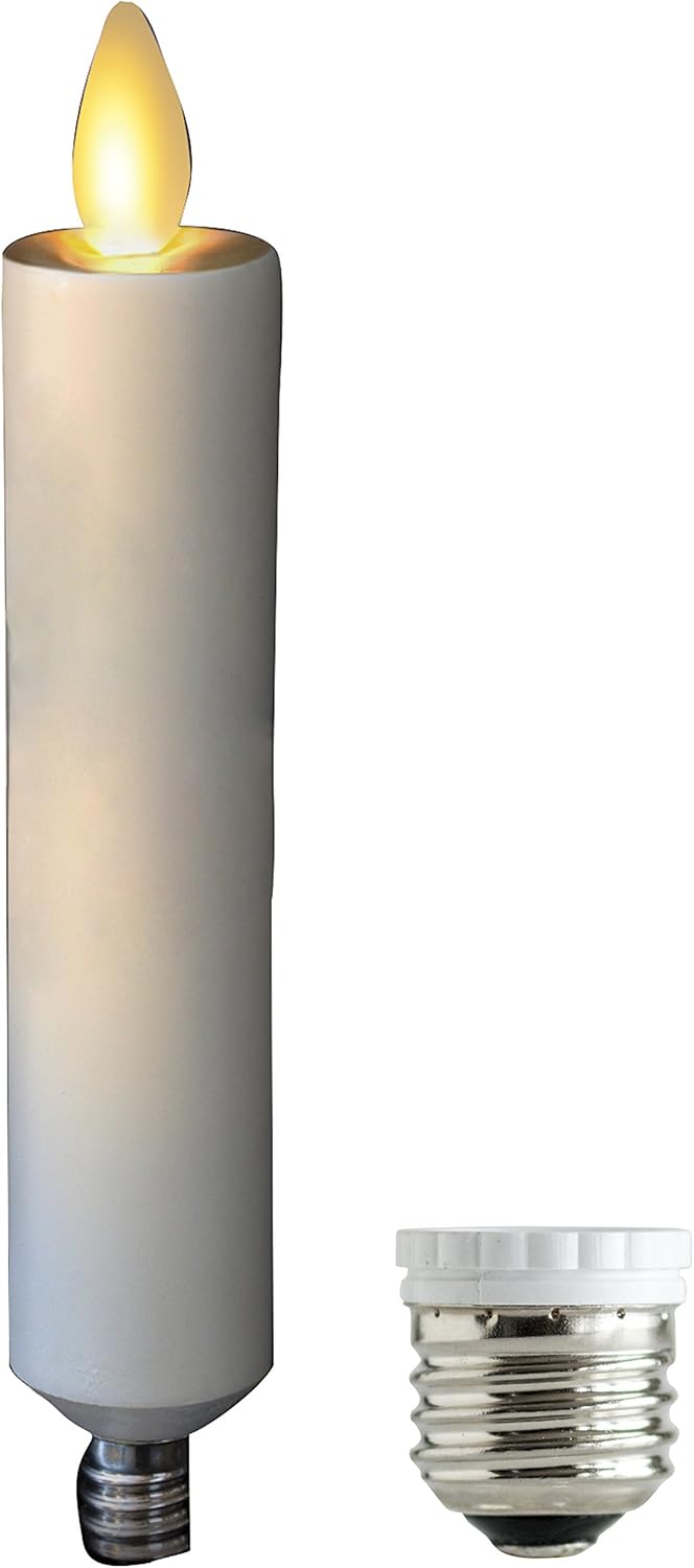 Mystique Flameless Candle, Ivory 6" Taper, Plastic Candle with