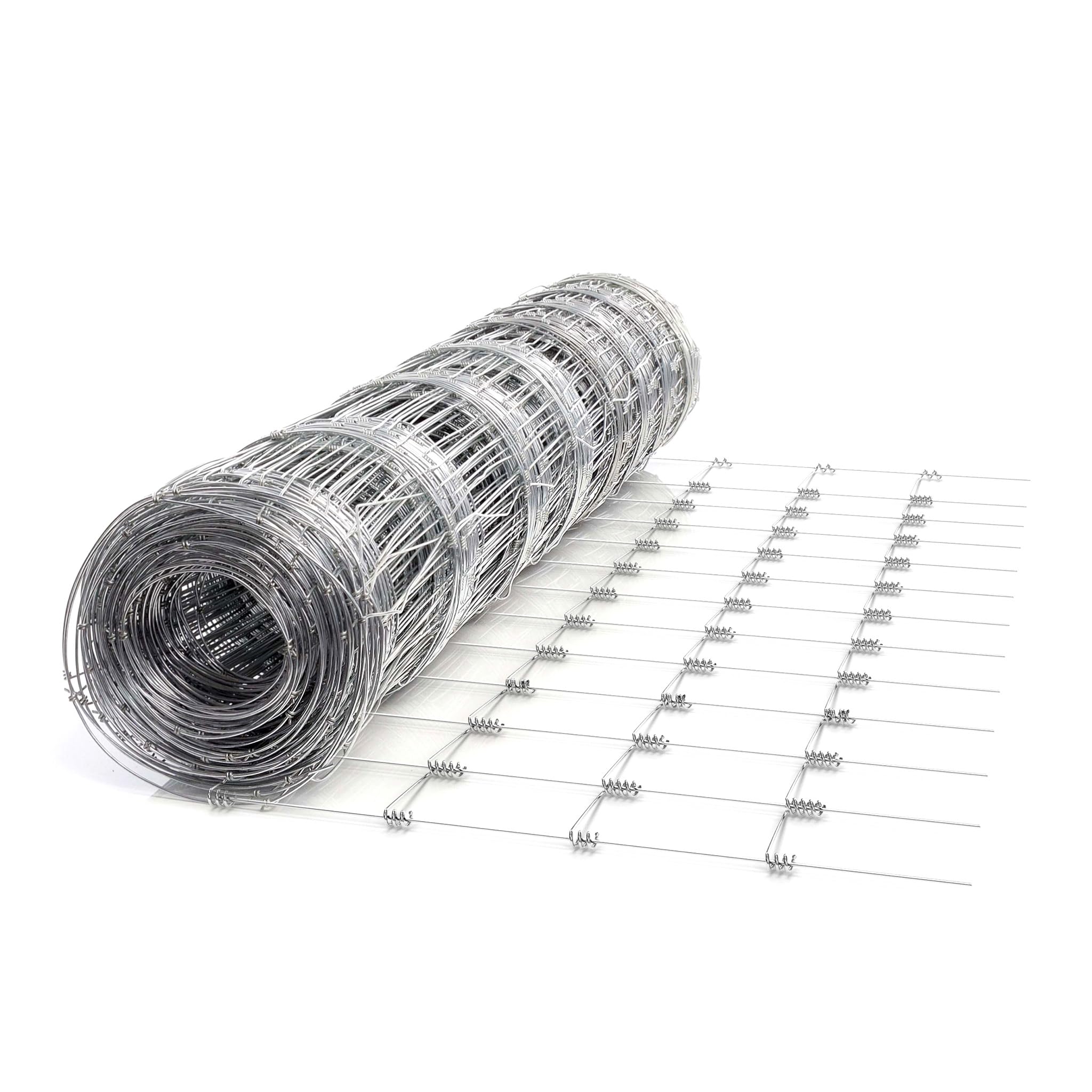 Wiltec Grillage contre gibier - 50 m x 125 cm - Clôture en fil de fer 125/​13/​15 - Grillage noué Agricole Sylvicole Jardin Agriculture Sylviculture Potager Viticulture