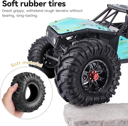 Miniatura 5 de 2.2 RC Crawler Neumáticos 1/10 RC Crawler Neumáticos con insertos de espuma OD 5.04 pulgadas/5.039 in para Axial Wraith Wrangler Wraith Spawn 1/10