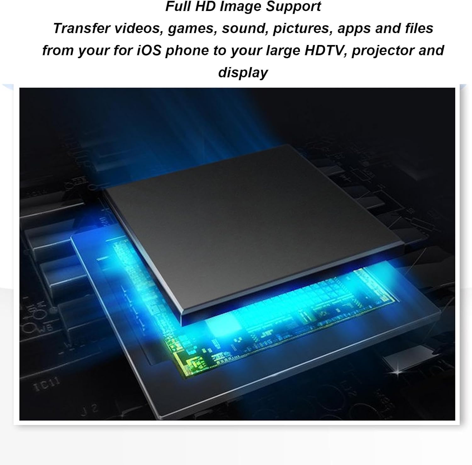 Wireless Display Adapter Dongle HD Multimedia Interface Full HD WiFi Video Mirroring Receiver for Phone HDTV Laptop Projector