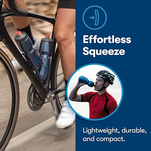 Miniatura 3 de Polar Bottle Breakaway - Botella de agua aislada, con ondas, de pared simple, para ciclismo y deportes, mantiene el agua fría, para la mayoría de