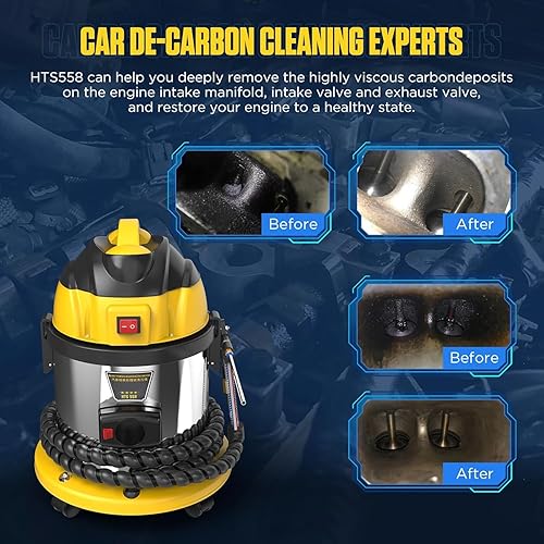 Miniatura 5 de Nogal Blaster, con 23 adaptadores y kit de pistola de nogal de 4.4 lbs para limpieza de carbono, sistema de motor automotriz, máquina de limpieza de