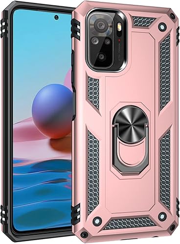 Funda protectora para Xiaomi Redmi Note 10, para Xiaomi Redmi Note 10S, funda para teléfono móvil con soporte magnético, funda de protección