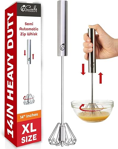 14 Inch Stainless Steel Hand Whisk - Durable & Easy