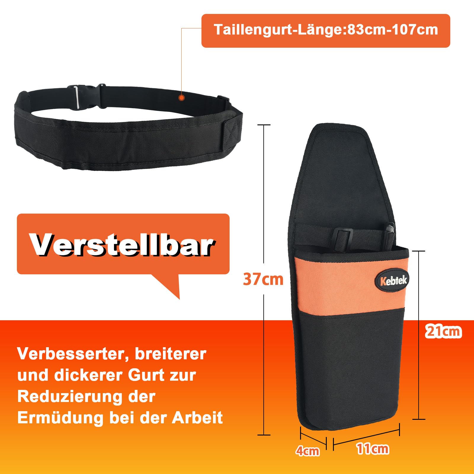 Langlebige Werkzeugtasche für Astscheren Verstärkte, Kunststoffeinlage
