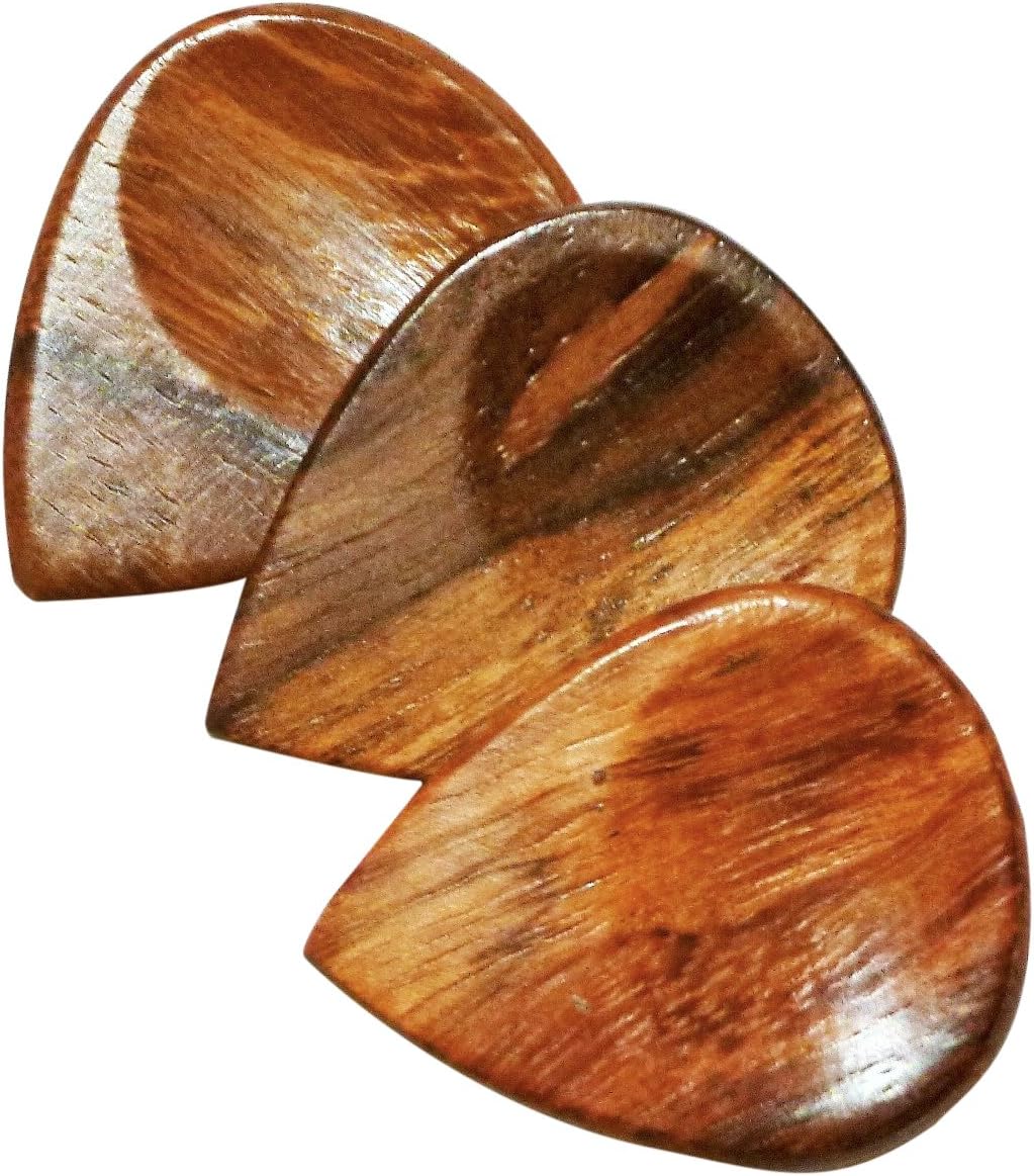 US Blues P3GRBM Grip Woods Bamboo Guitar Picks Musical