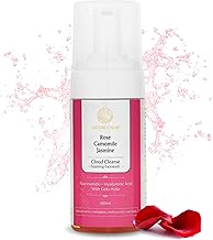 Nature’s Kinn Rose, Camomile & Jasmine Cloud Cleanse Foaming Facewash | Hydrating & Soothing | With Niacinamide, Hyaluronic Acid & Gotu Kola | Sulphate-Free, Paraben-Free, Alcohol-Free | 100ml