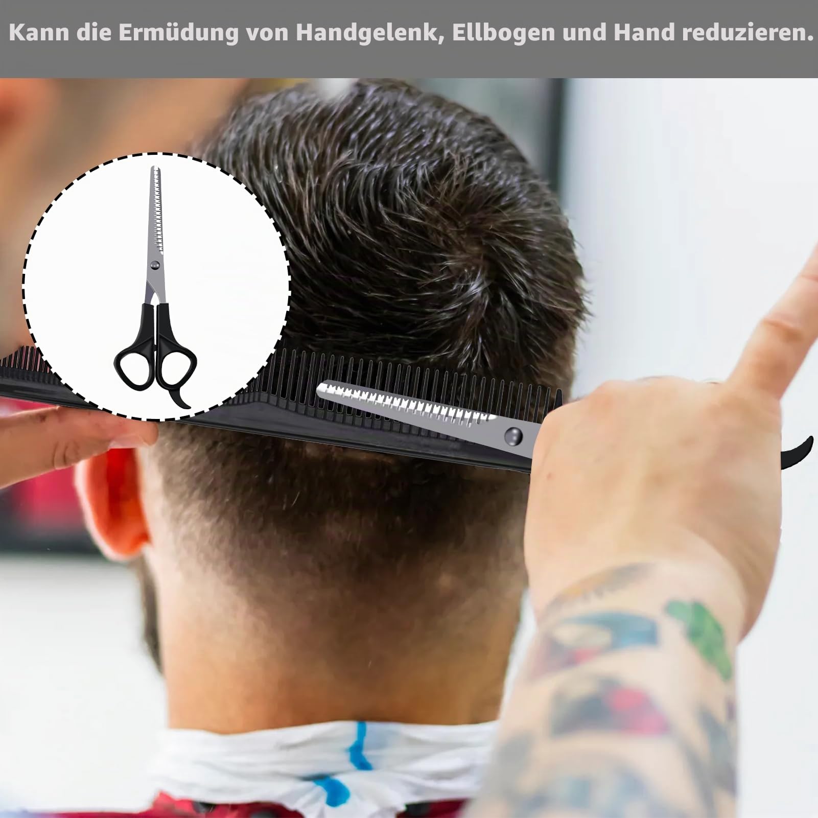 Haarschere Set, 2 Scharfe Professionell Scheren-Sets Scharfe Friseurscheren Haarschneideschere Profi Friseurschere Set Scheren Set Friseur für Damen Herren Kinder Familie Friseursalon