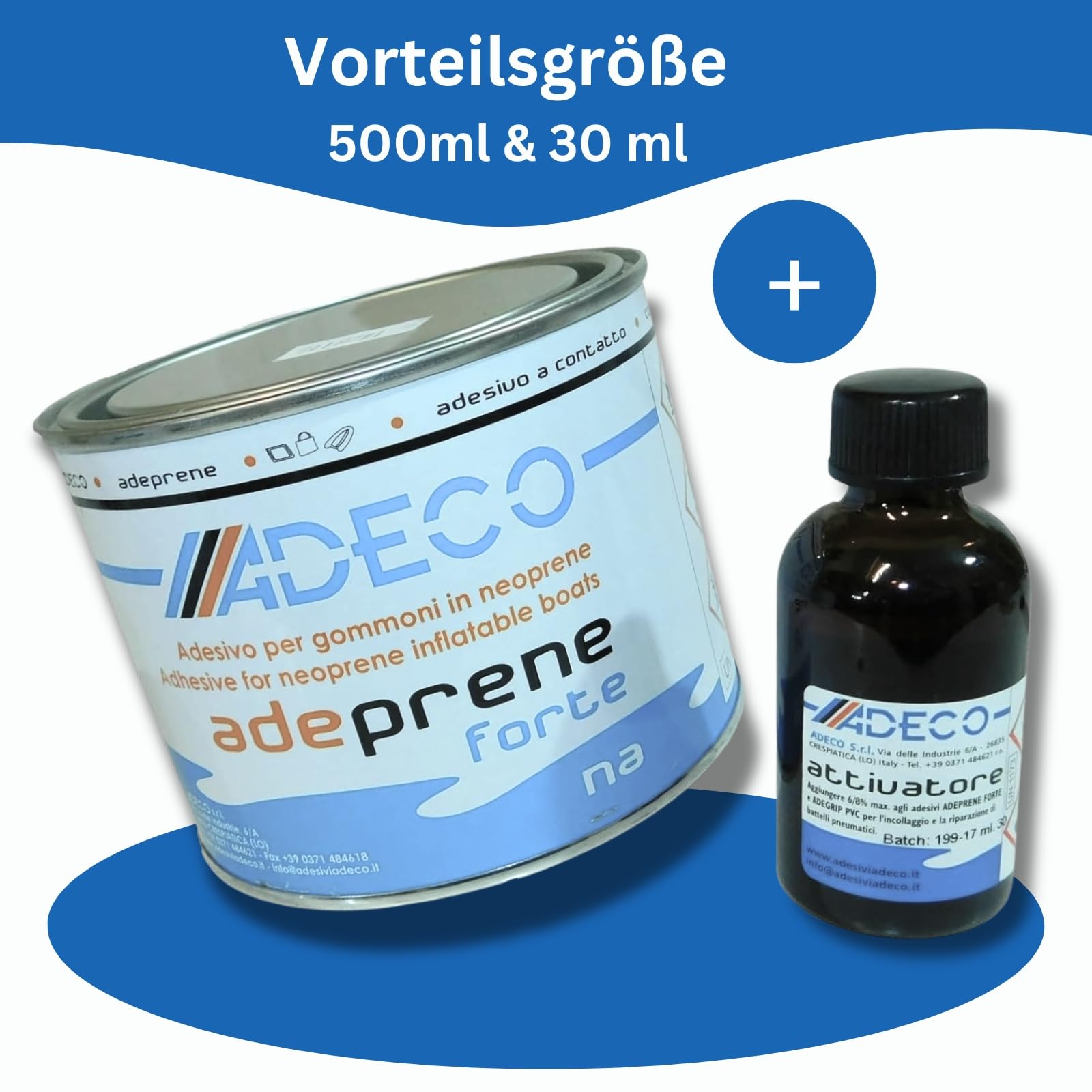 ADECO adeprene forte Schlauchbootkleber für Hypalon & Neopren 500g