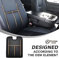 Vista 5 de Muslogy Funda para reposabrazos de consola central apta para Chevy Silverado/Tahoe y GMC Sierra/Yukon 2007-2013, cómoda almohadilla