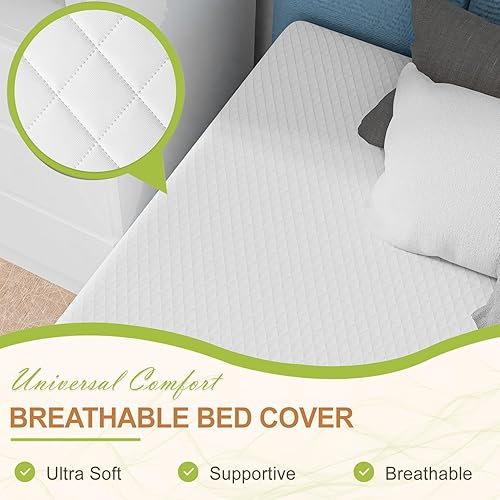 Miniatura 6 de Colchón individual de 14 pulgadas, colchón de espuma viscoelástica de gel, alivia la presión, espuma de gel refrescante, colchón individual en una