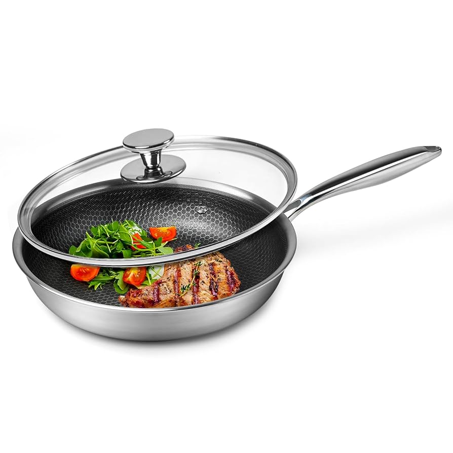 KitchenAid Stainless Steel 8 Inch Nonstick Induction Frying Pan, Brushed Stainless Steel