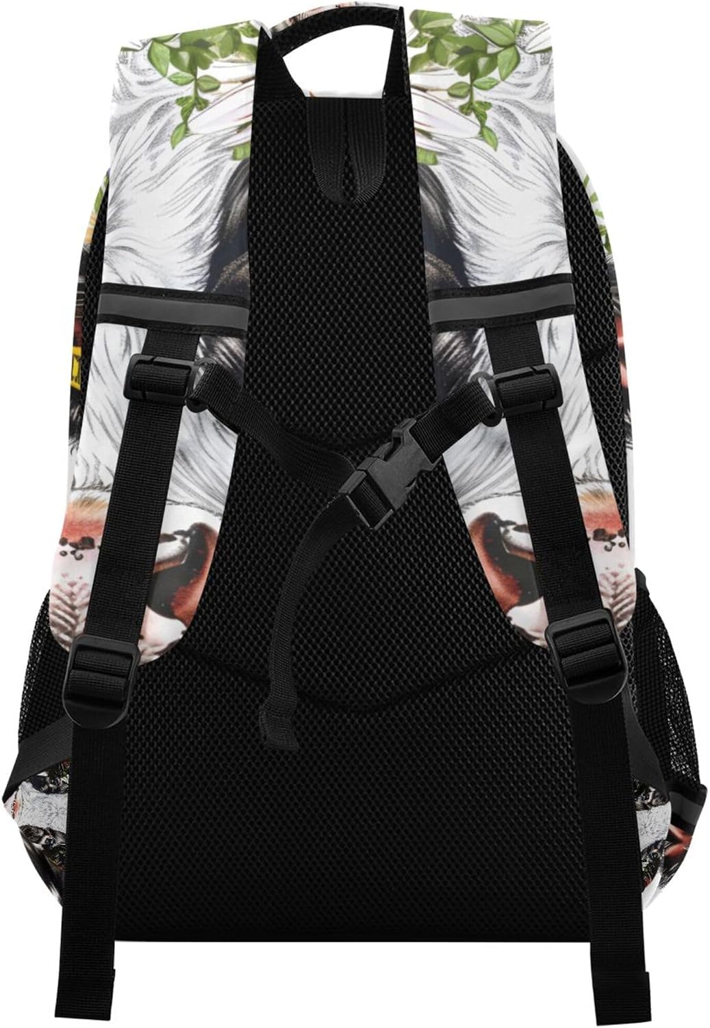 ALAZA Cow Daisy Flowers Backpack Purse for Women Men Personalized Laptop Notebook Tablet Bag Stylish Casual Daypack, 13 14 15.6 inch image 2