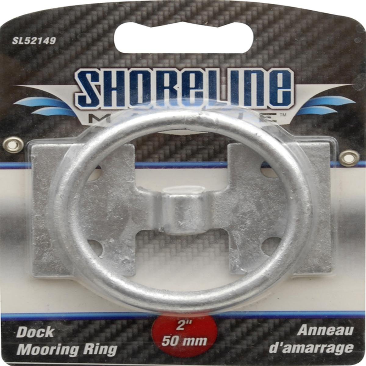 Shoreline Marine Dock Galvanized Mooring Ring, 2-Inch