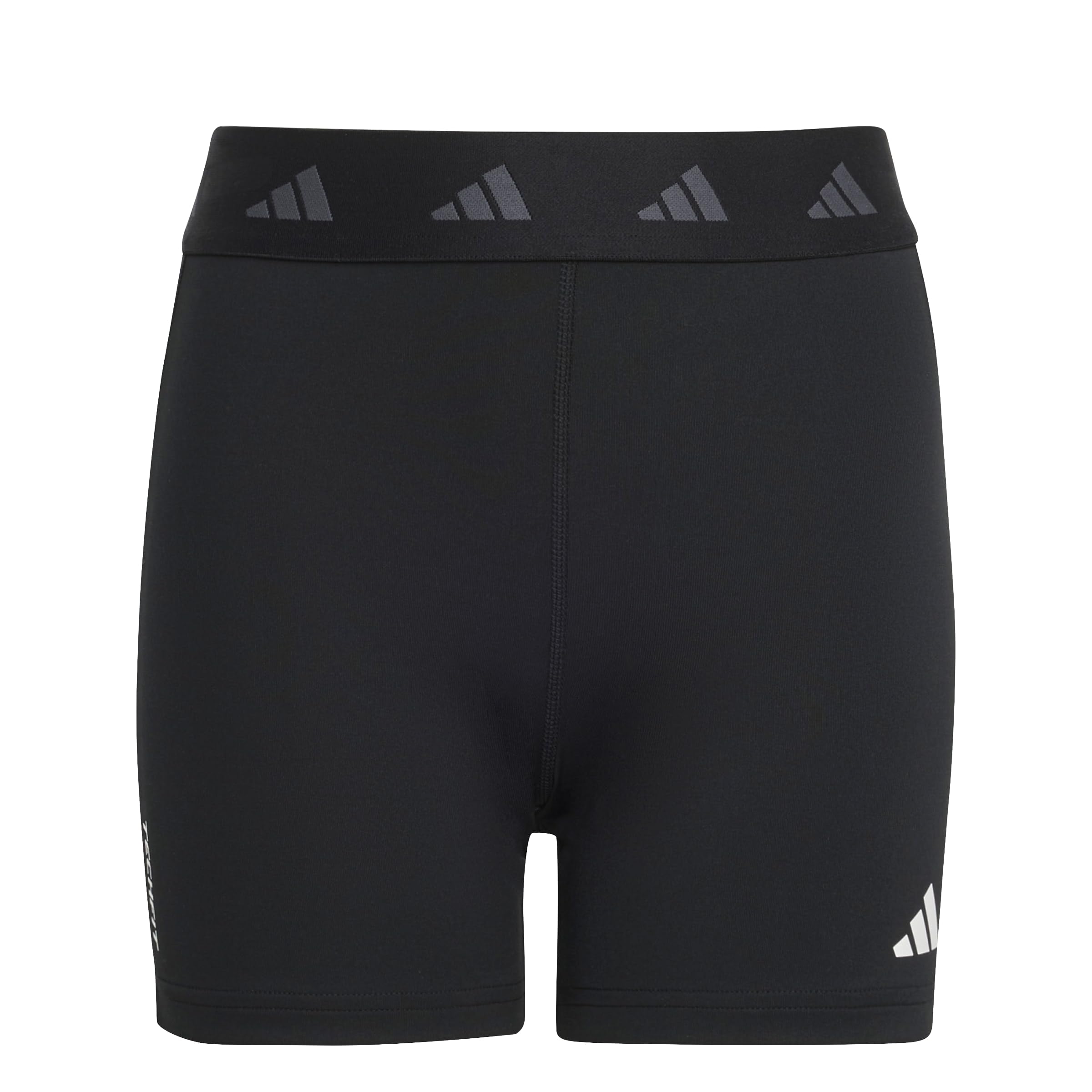 adidas Girl's Techfit Short Leggings Tights, black/carbon/white, 13-14 Years