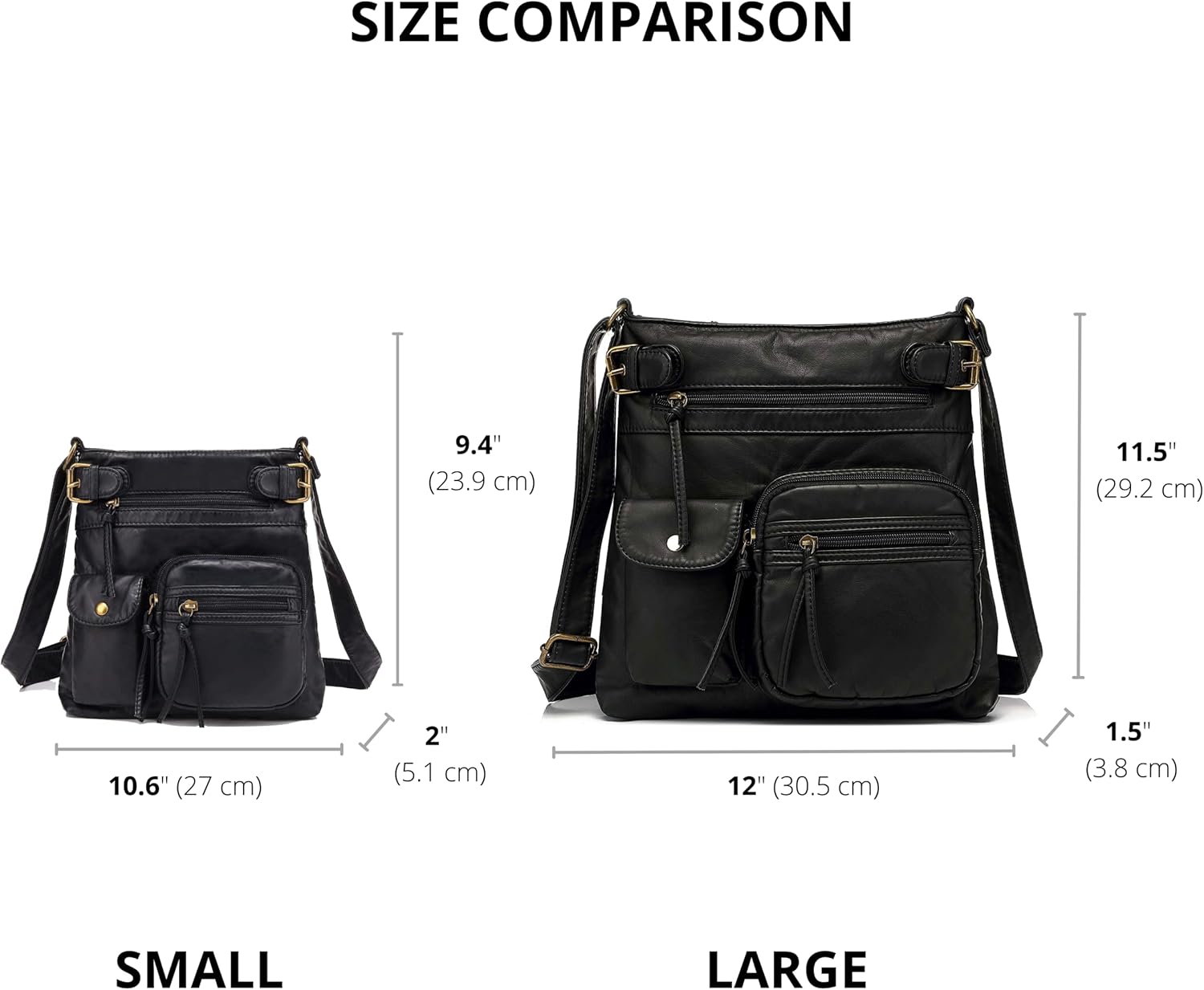 Scarleton Crossbody Bags for Women Purses and Handbags Multi Pocket Shoulder Bag Faux Leather Small, H1833 - Image 8