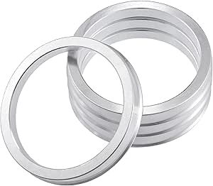 Unique Bargains 4pcs OD 73.1mm To ID 58.1mm Aluminum Alloy Car Hub Centric Rings Wheel Bore Center Spacer - View #7