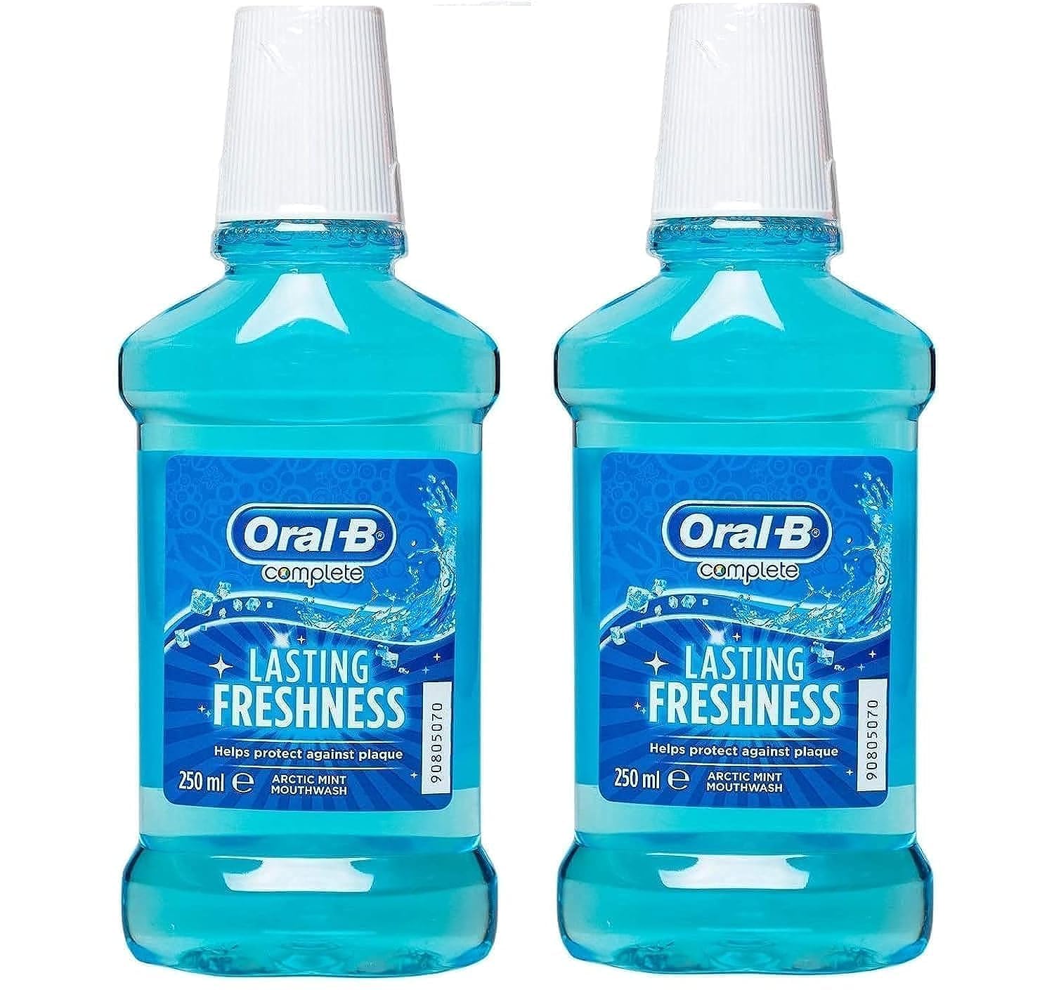 Oral-B Complete Mouthwash Lasting Freshness Arctic Mint, 250ml Pack of 2 (B09RQLDS9S) Amazon Price History, Amazon Price Tracker
