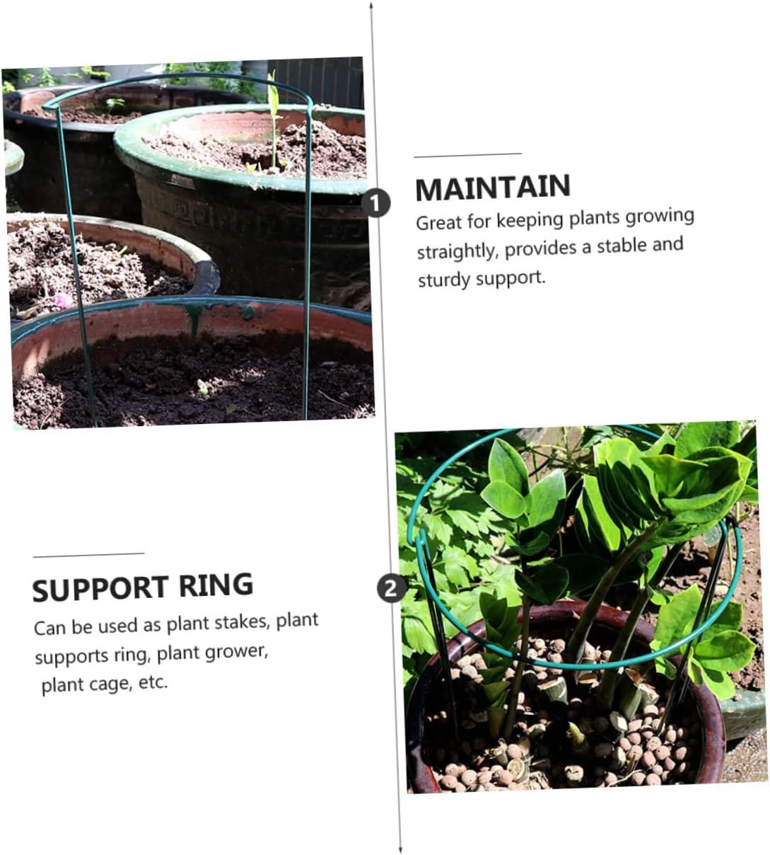 4pcs Flower Support Rack Semicircular Plant Support Frame Ring for Climbing for Garden