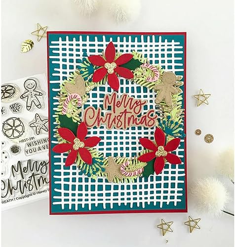 Miniatura 4 de Fondo de red de pescado, troqueles de metal, plantillas de marco de textura de arpillera, plantillas de manualidades, tarjetas de corte, troqueles