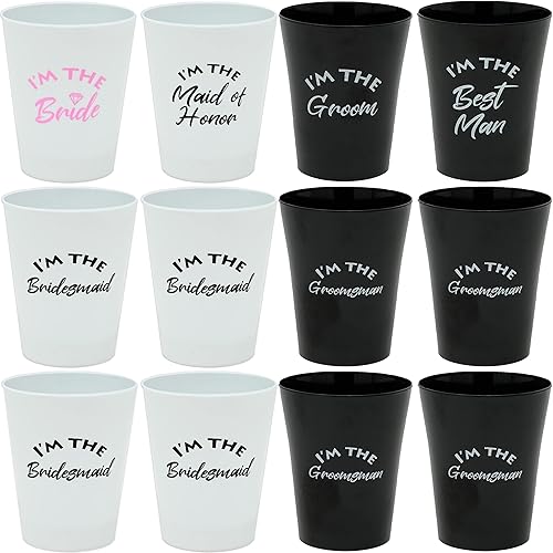 Miniatura 4 de Funky Junque Paquete de vasos de chupito de plástico, paquete de 4 unidades, I'll Bring The Party