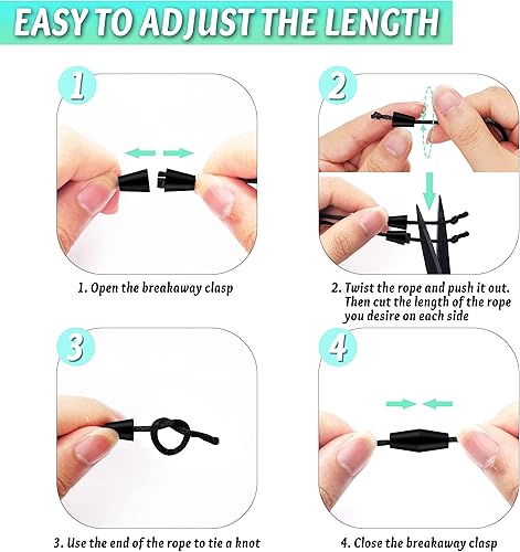 Miniatura 10 de KAPTRON - Cordón retráctil con soportes para insignias, lindo cordón para profesores para tarjetas de identificación y llaves, cordón de silicona