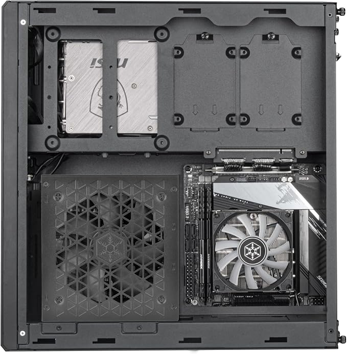 Gabinete SilverStone Technology MILO 12 de alto rendimiento para Mini-ITX, modelo SST-ML12B, color negro miniatura 11