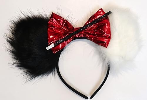 Miniatura 56 de CLGIFT Colección Minnie Ears - Ariel, arcoíris brillante, lentejuelas rojas clásicas y más colores disponibles