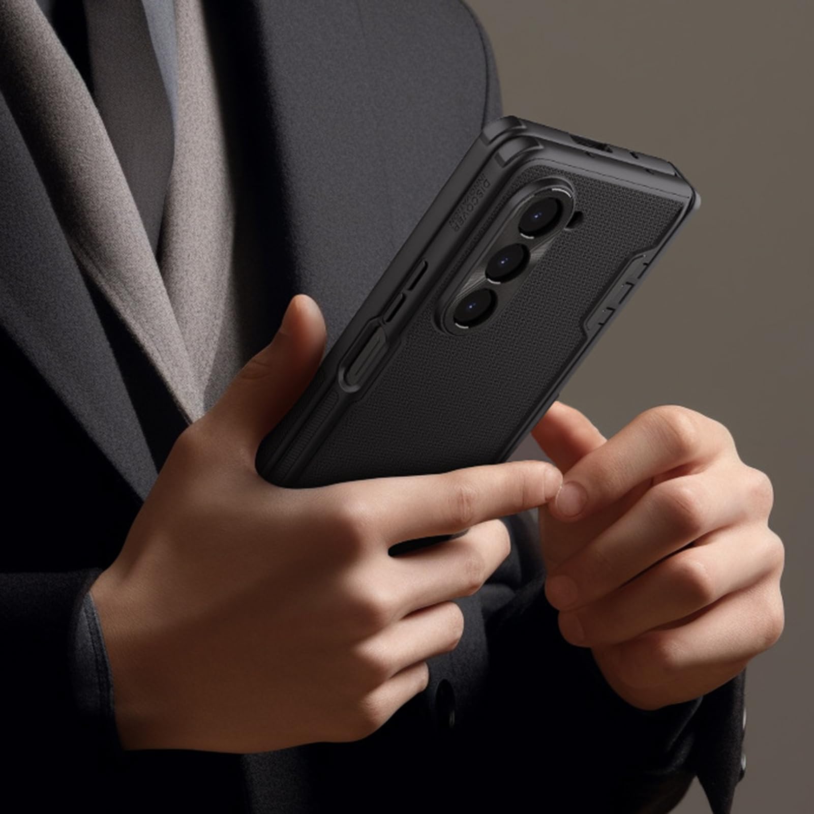 CIRONI Custodia Antiurto per Samsung Galaxy Z Fold 5, Cover con Pellicola Temperata per Schermo, Custodia con Protezione Completa,Verde