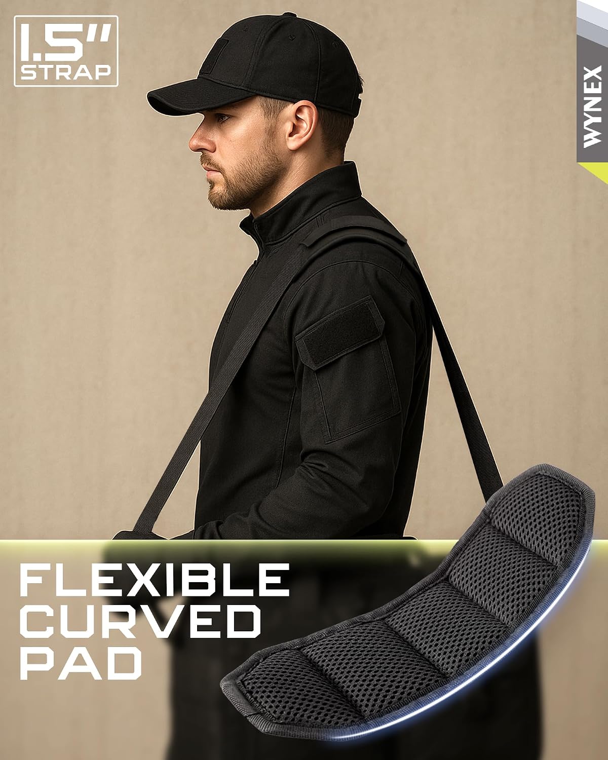 WYNEX Shoulder Strap, 55 inch Universal Bag Strap Replacement with Pad image 4