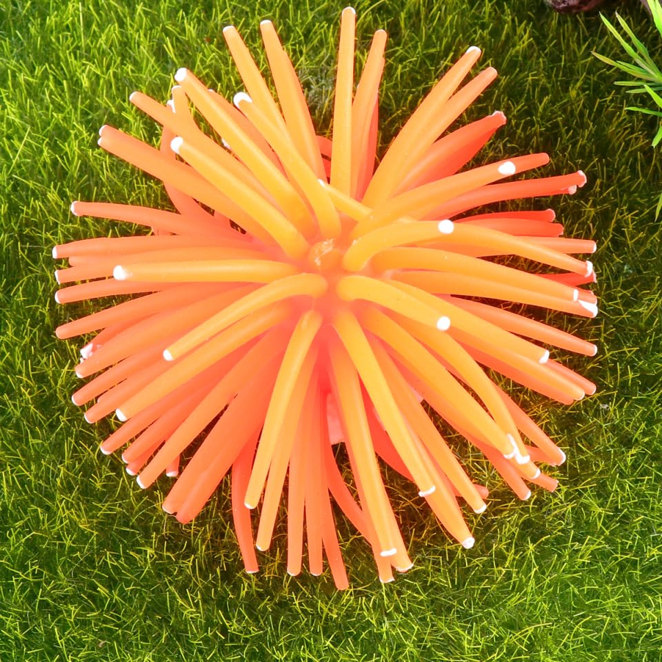 Yardwe Simulation Sea Urchins Aquarium Coral Decoration 2.4X2.8X2.4 Inches Fish Tank Ornament for Aquatic Landscaping Natural Hiding Spots for Fish and Reptiles - Image 3