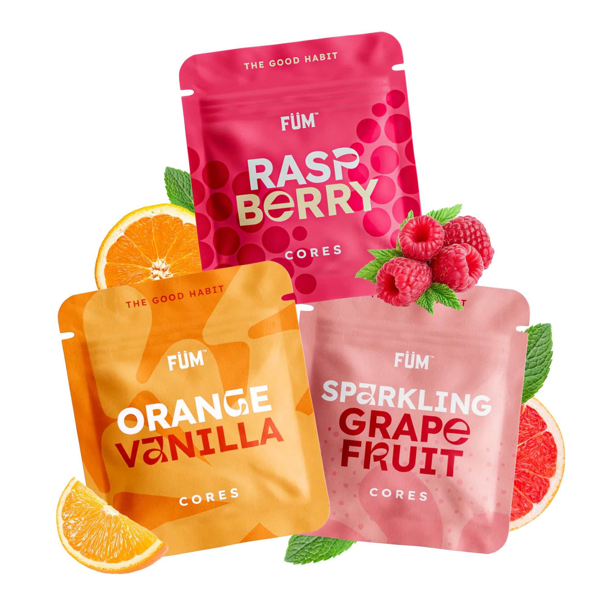 Füm 3 Packs of Plant Based Citrus Cores | Naturally Switch from Bad Habits | 9 Total Cores