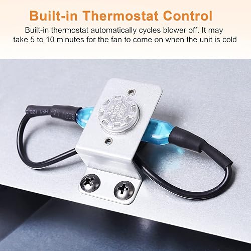 Miniatura 5 de Adviace Ventilador de ventilador de pared para Dyna-Glo, Mr. Heater y Kozy World Vent Free Heaters, WHF100 Dyna-Glo Calentador para Dyna-Glo NG, LP,