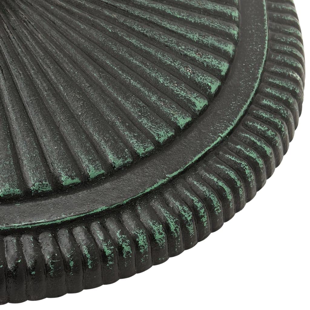 vidaXL Base per Ombrellone Verde 45x45x30 cm in Ghisa
