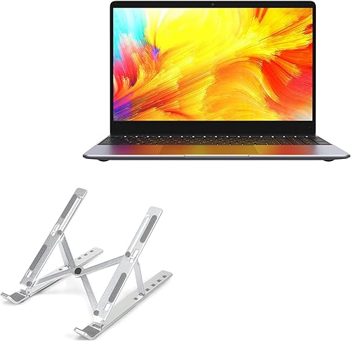 BoxWave Soporte y soporte compatible con Chuwi GemiBook XPro - Soporte compacto QuickSwitch para portátil, soporte de visión multiángulo, plateado