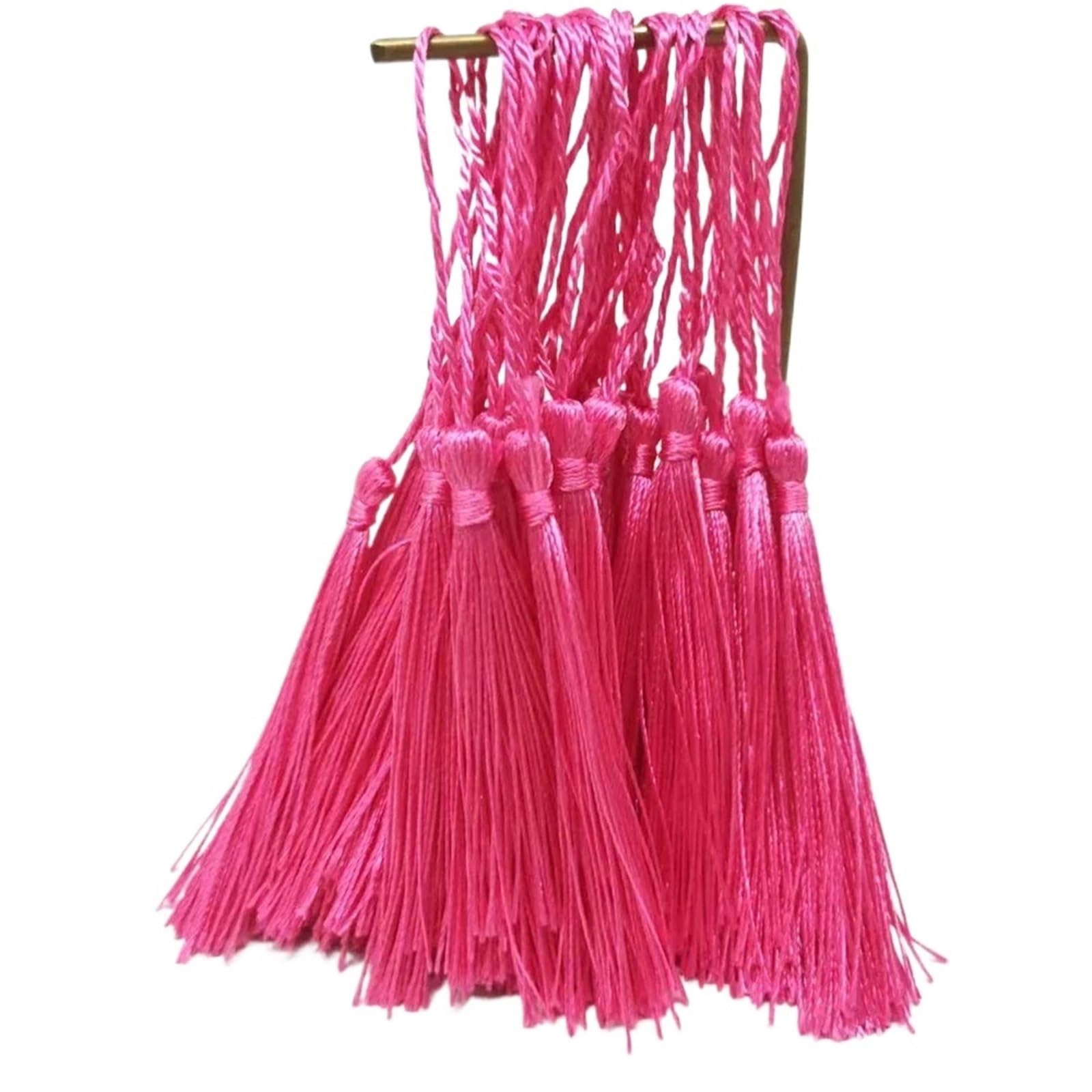 Mini Tassels 300pcs/lot 13cm Tassel Silk Fringe Silky Floss Bookmark Tassels Mini Tassels For DIY Craft Jewelry Making Souvenir Bookmarks for Crafts(23 Rose)