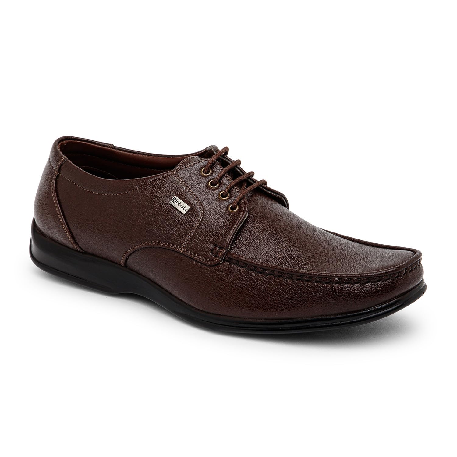 NOBILITY Brown Formal Lace Up Shoes for Men || Comfortable Walking || Classic Design || Breathable || Slip Resistant |8 UK (B0D2KSGPHP) Amazon Price History, Amazon Price Tracker