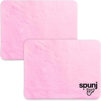 spunj 2pk Ultra Thirsty Sponge Cloth - Pink Soft Absorbent Kitchen Cloths