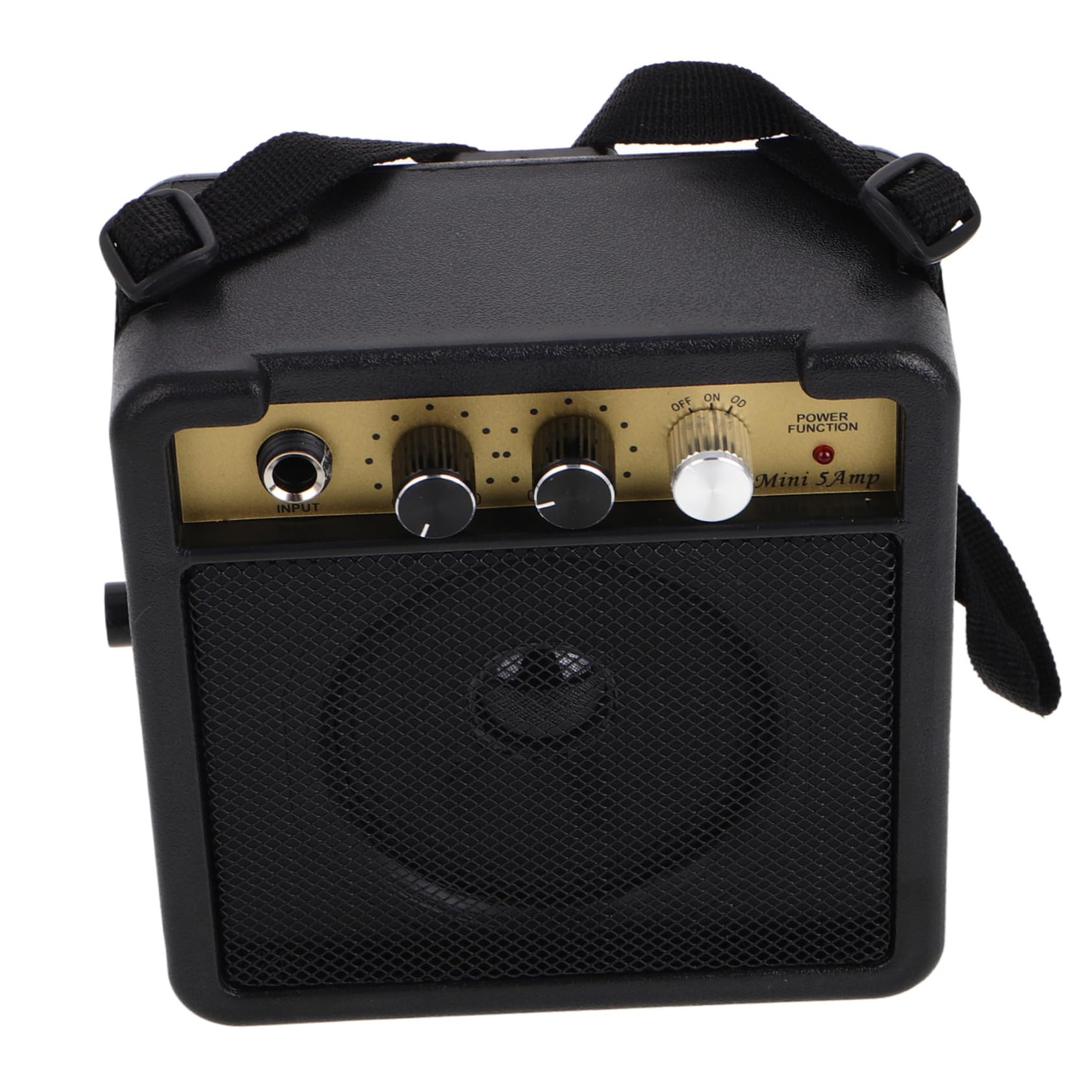 Mini Amplificatore per Chitarra Elettrica 5w, Nero | Struttura Robusta, Suono ad Alta Fedeltà, Plastica e Metallo, senza Batteria