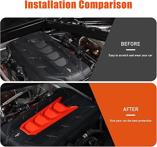 Miniatura 3 de TOYCIDFG Cubierta de ventilación para panel de cubierta de motor compatible con Chevrolet C8 Corvette Stingray Z06 2020-2025 accesorios de