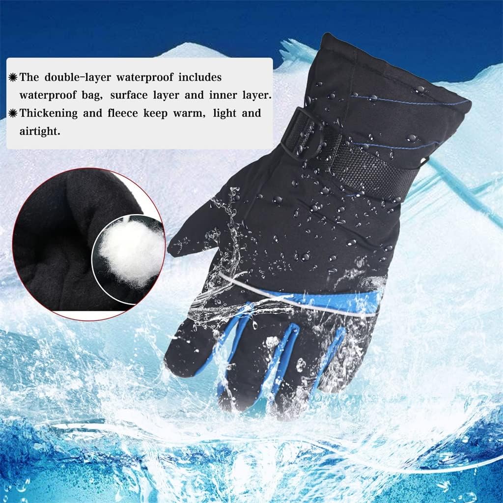 VIDI Winter Cycling Motorcycle Ski Gloves Velvet Cotton Thickening Warm Men and Women Riding